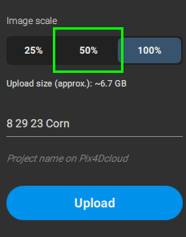 Share to PIX4Dcloud - PIX4Dfields